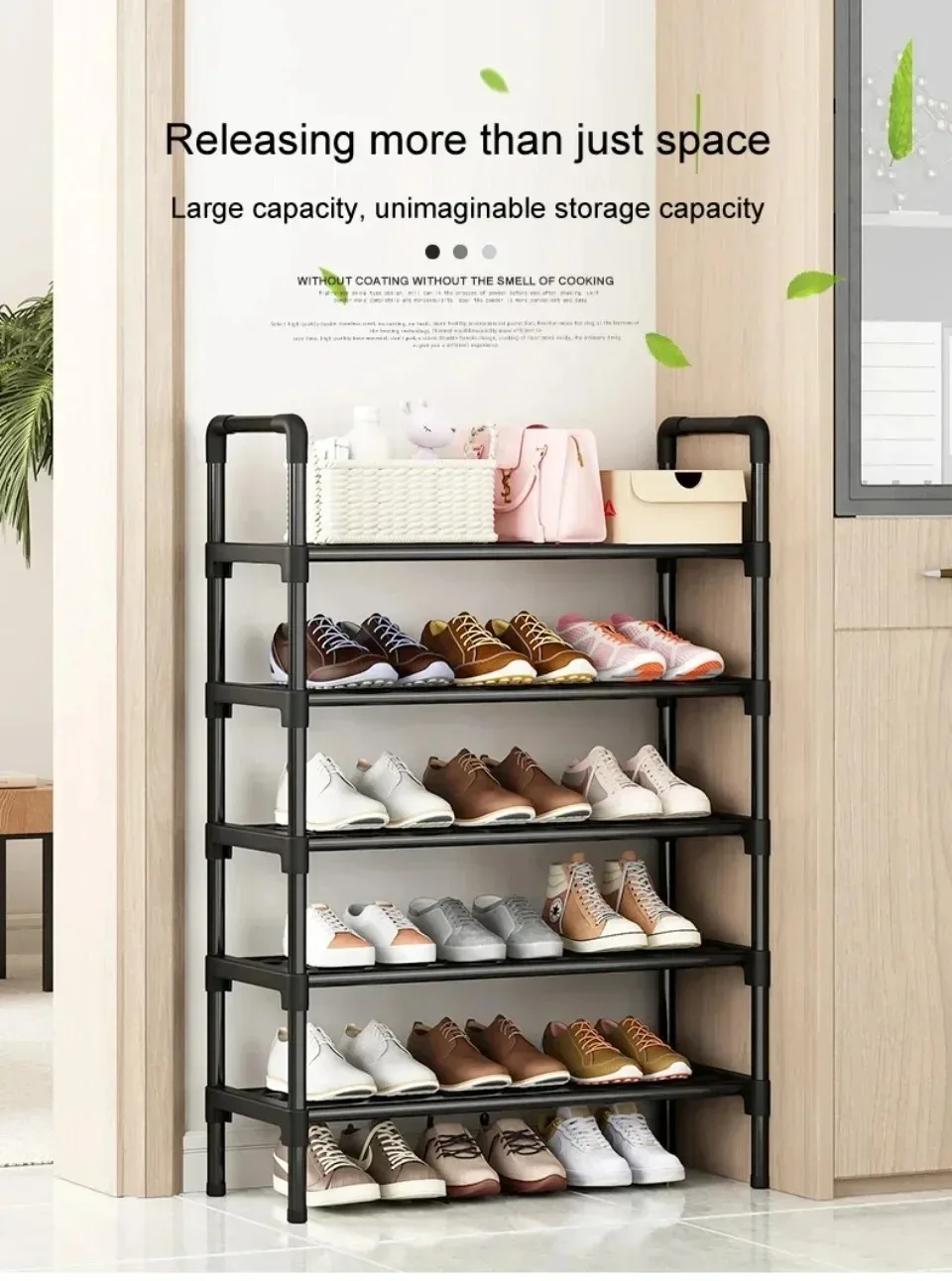 Description Picture 4 of itemMultilayer Shoe Rack Small Simple Multi-Layer Shoes Cabinet Space Save For Living Room And Dormitory Shoe Rack Shoes Organizer
