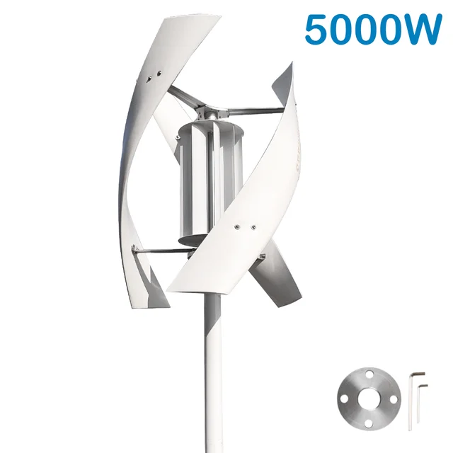 Éolienne Hybride Générateur d'éolienne Verticale 3kw 4kw 6kw éolienne Maglev permanente à axe