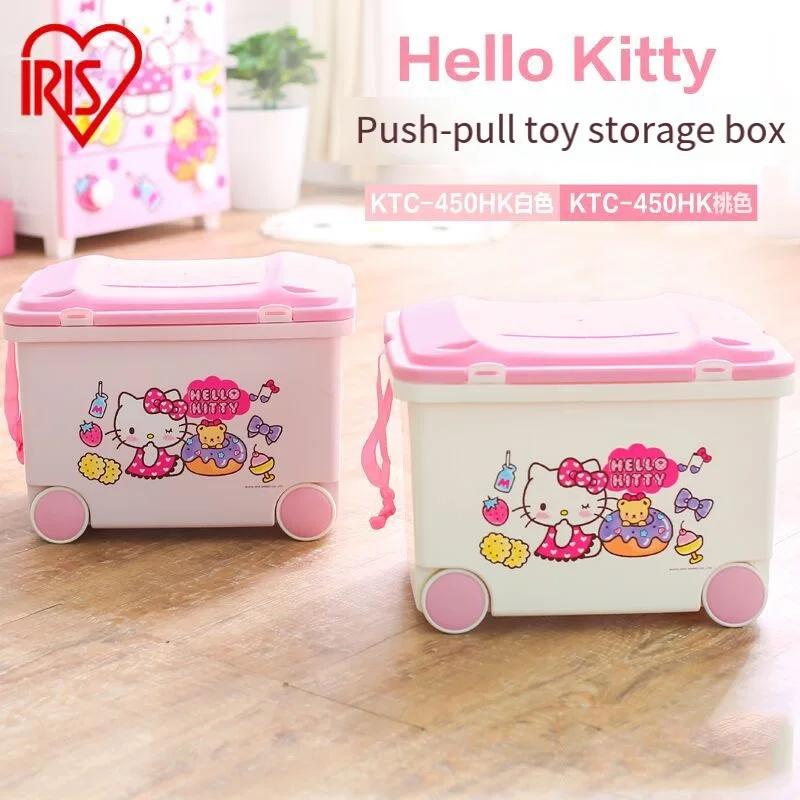 

Hello Kittys Luggage Portable Suitcase Kids Toys Storage Box with Wheels Car Outdoor Camping Organizer Inside Car Storage Box