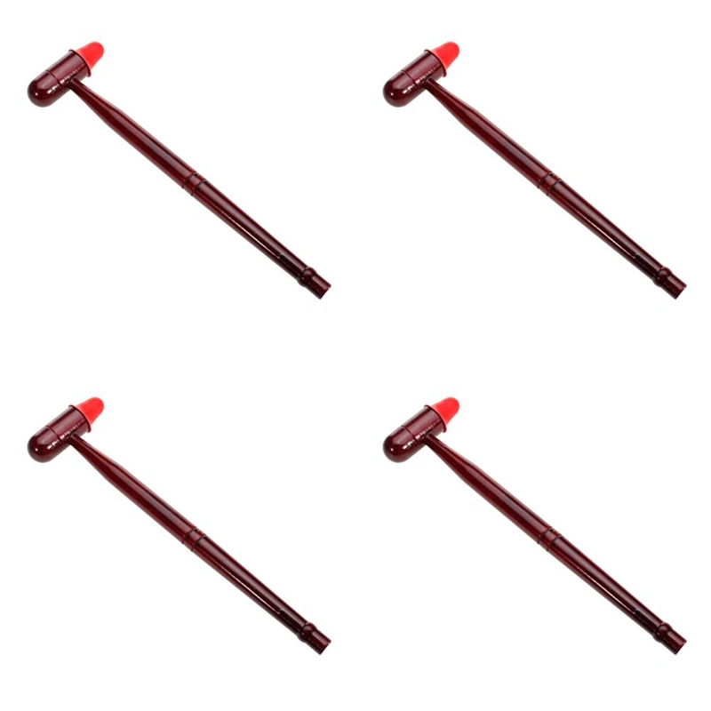 

4X Wooden Massage Hammer Stress Relax Massage Device Knocking Hammer