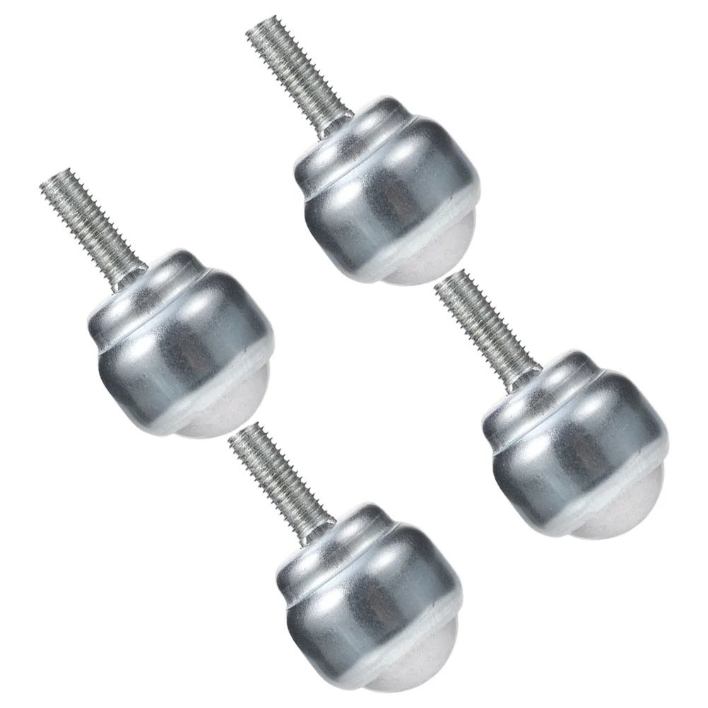 

4 Pcs Thread Universal Ball Workbench Threaded Caster Wheels Carbon Steel Replacement