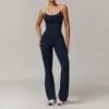 Workout Jumpsuit Sports Overalls Women One Rompers Gym Clothing Running Fitness Suits Training Gym Tracksuit Sportswear Yoga Set 2