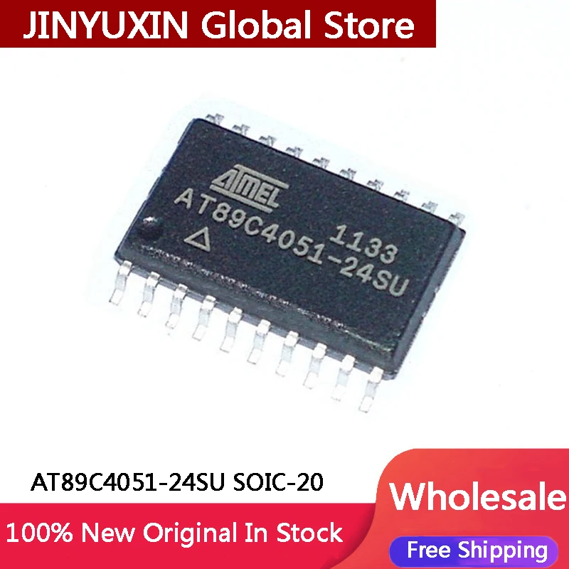 

5Pcs New AT89C4051-24SU AT89C4051 SOIC-20 IC Chip In Stock Wholesale