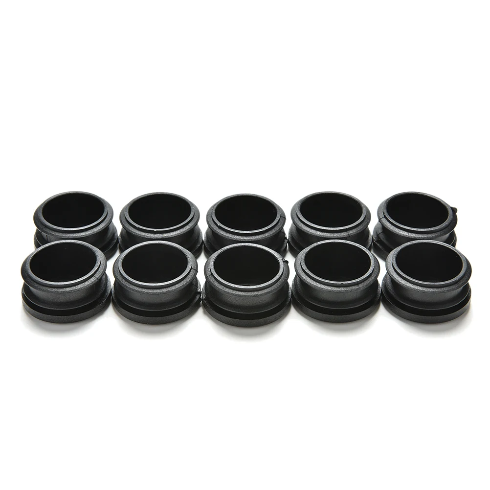 Bouchons D'obturation Ronds En Plastique Noir épais, Inserts De Tuyau De Tube, Bouchon De Bonde, Bouchon D'insertion Pour Tuyau De Jambe De Chaise, 16mm-25mm, 2 à 100 Pièces