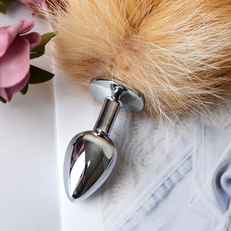 Atdalāmas Real Fox Cosplay Butt Plug Tail Tail Produkti Anālās seksa rotaļlietas sievietēm Pāriem Sexy Shop_voghion.com