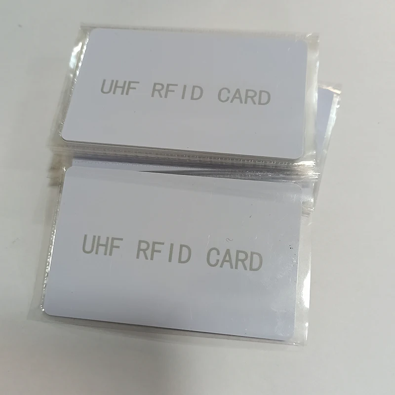 Rfid UHF 6C White PVC Card Size 85.5*54*0.84mm 860-960Mhz Standard Passive Non-contact Long-Distance Electronic Tag
