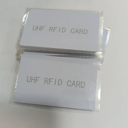Rfid UHF 6C White PVC Card Size 85.5*54*0.84mm 860-960Mhz Standard Passive Non-contact Long-Distance Electronic Tag