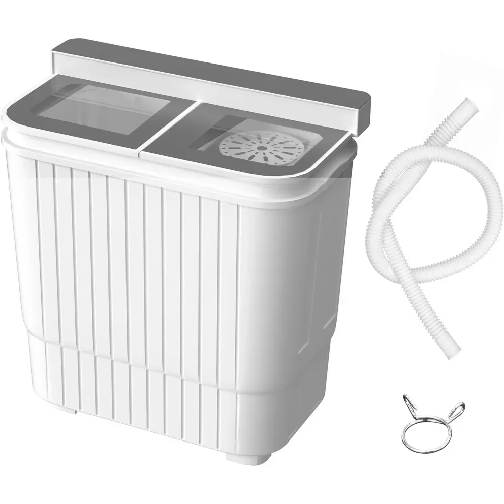 Portable Washing Machine, 22 Lbs Combo with Spin Dryer, Compact Twin Tub Laundry Washer