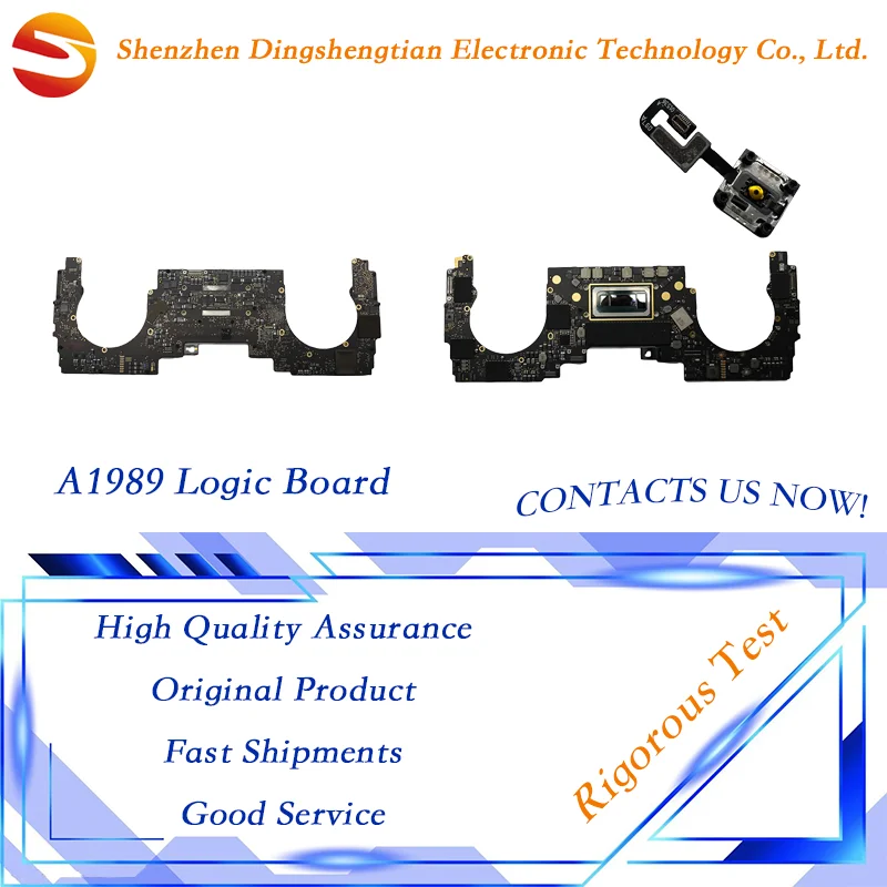 

Tested A1989 Motherboard for MacBook Pro Retina 13" A1989 Logic Board With Power Button 820-00850-A 2018-2019 Year