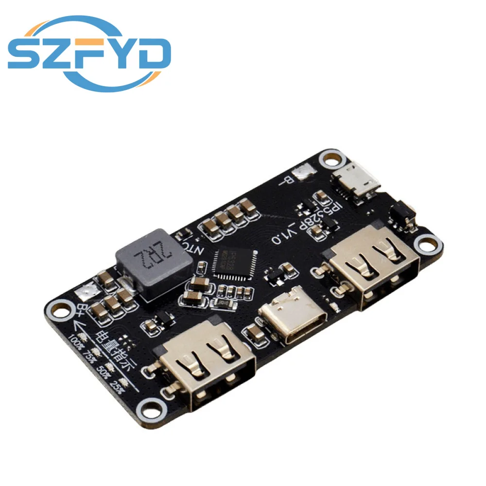 Bidirectional Fast Charge Module IP5328P 3.7V to 5V/9V/12V Boost Converter For Power Bank DIY Charging Discharging