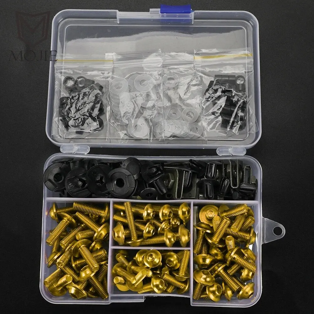 Kit De 175 Vis Et Boulons Couleur Pour Carénage Moto Honda X-ADV 750 2017-2018 - M5 M6 Aluminium - 10
