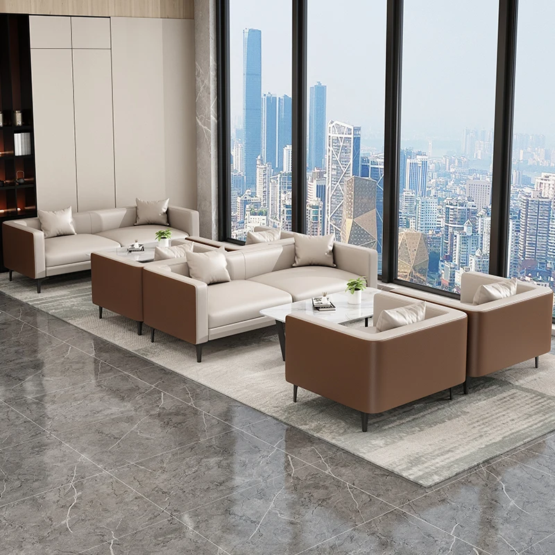 Reception Office Sofas Modular Leather Sectional Accent Modern Curved Office Sofas Ergonomic Muebles Para Hogar Furniture