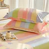 Rainbow Cartoon Mattress Covers Soft & Comfy Fitted Sheets Set with Elastic Bedding Cover for Bedroom, Guest Room, Dorm Decor 3