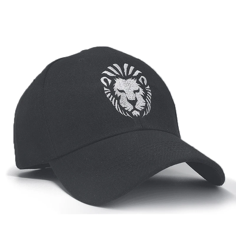 Lion Embroidery Men's Caps Adjustable Casual Sun Baseball Cap Outdoor Sports Women's Summer Hat 2