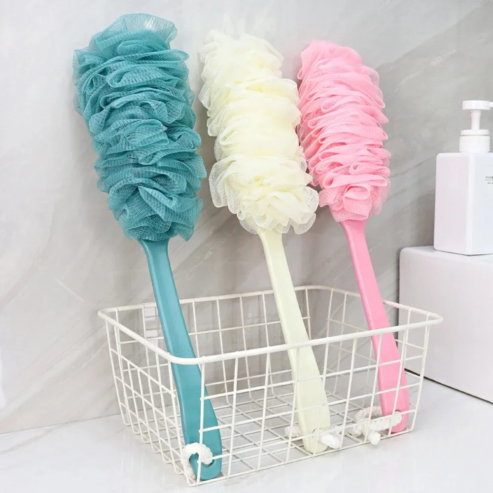 

Long Handle Back Brush Body Scrubbers Shower Hanging Body Brush Sponges Soft Mesh Bath Accessories for Adult Bath Shower Brushes