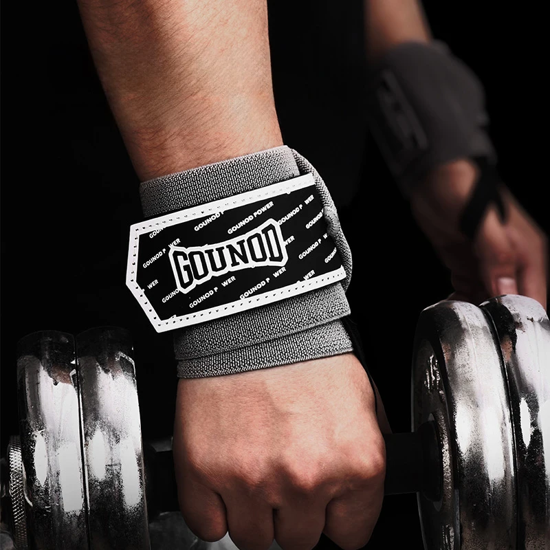 GOUNOD New Sports Winding Wristband Fitness Weightlifting Horizontal Bar Deadlift Anti-sprain Support Stable Protection Wrist_voghion.com