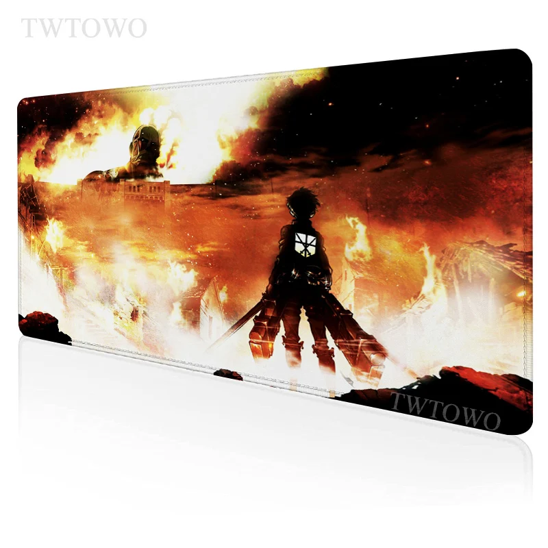 

Anime Attack on Titan Mouse Pad Gamer XL New Custom Large Mousepad XXL MousePads Carpet Soft Natural Rubber Office PC Mouse Mat