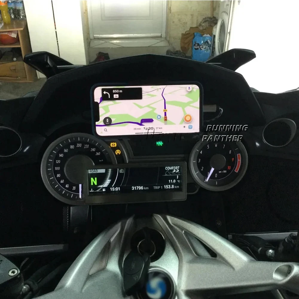 Für BMW K1600GTL K1600GT K1600B K1600 B K1600 GT GTL 2011-2020 Motorrad Telefon Halter One-click entsperren Navigation halterung – Detail 4