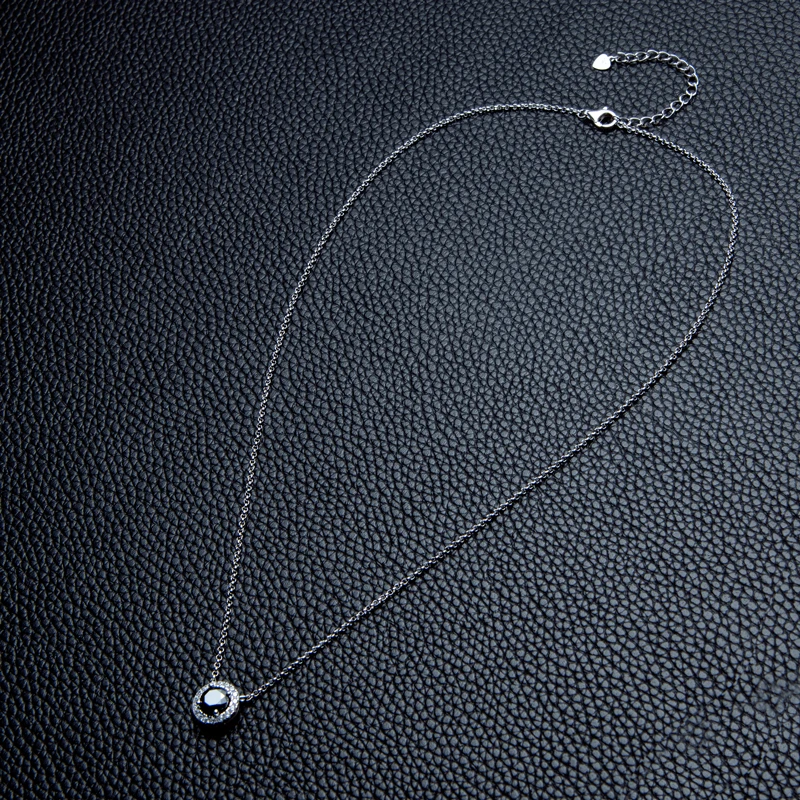 INFINIONLY Parure Collana E Orecchini In Argento 925 Con Moissanite 3 Carati - Colore D VVS1 Certificato GRA