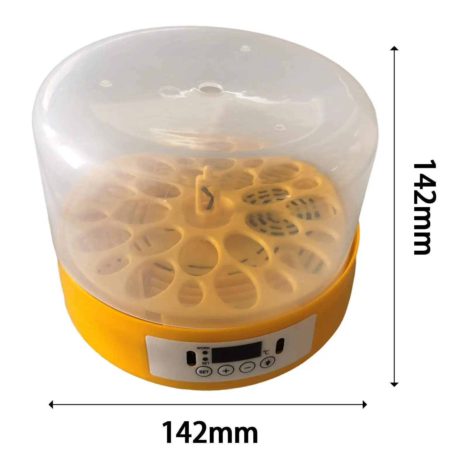 Egg Incubator Egg Turner Tray Egg Hatcher Machine Digital Poultry 18 Eggs Hatching for Duck Quail Chicken Birds Goose