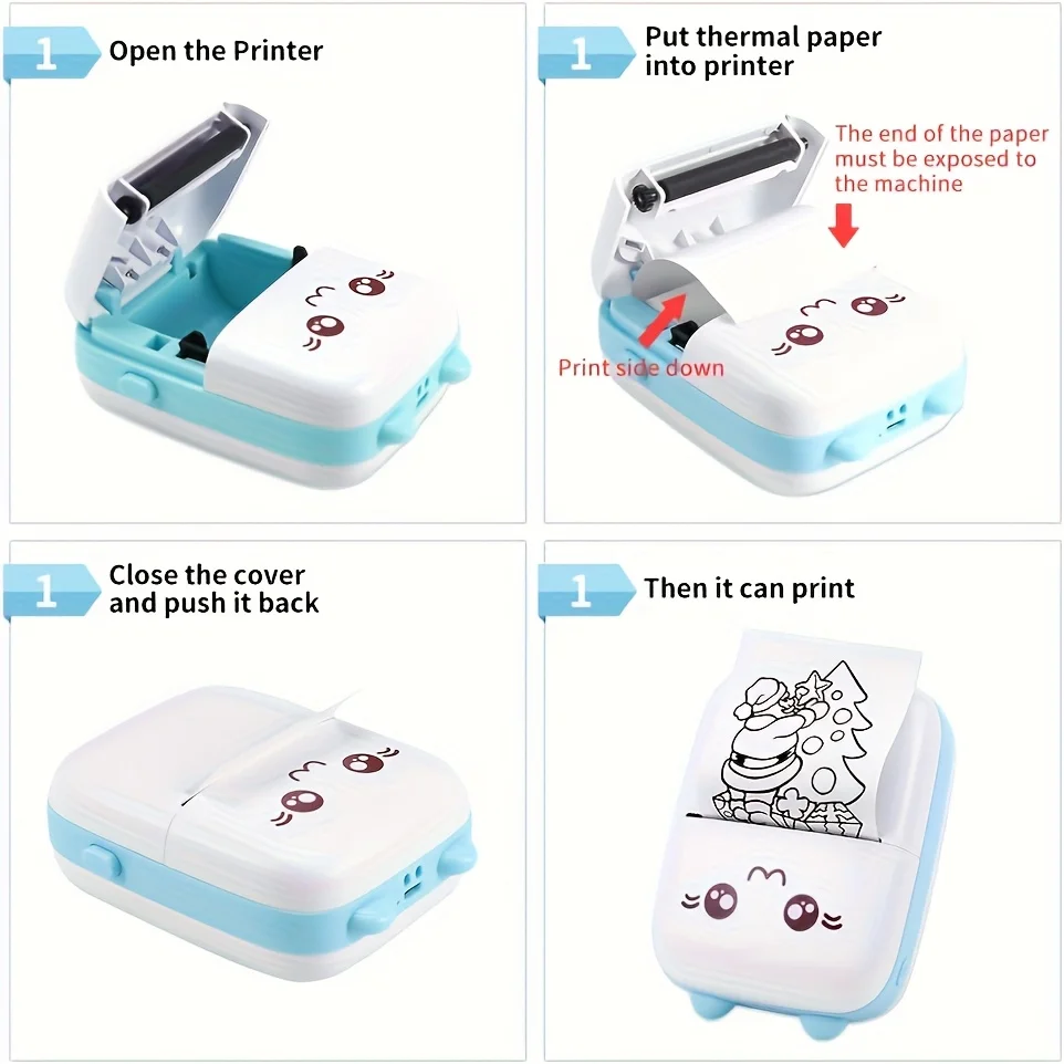 Colorful & White Mini Label Printing Paper 50x15mm & 50x30mm Multi-Purpose Adhesive For HD Mini Printers Office Supplies