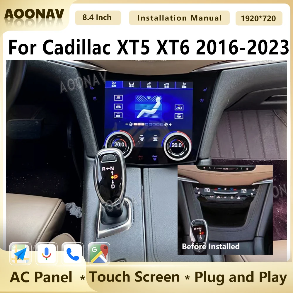 

AC Panel Car Radio For Cadillac XT5 XT6 2016 2017 2018-2023 LCD Touch Screen LCD Air Condition Control Stereo Climate Board Unit