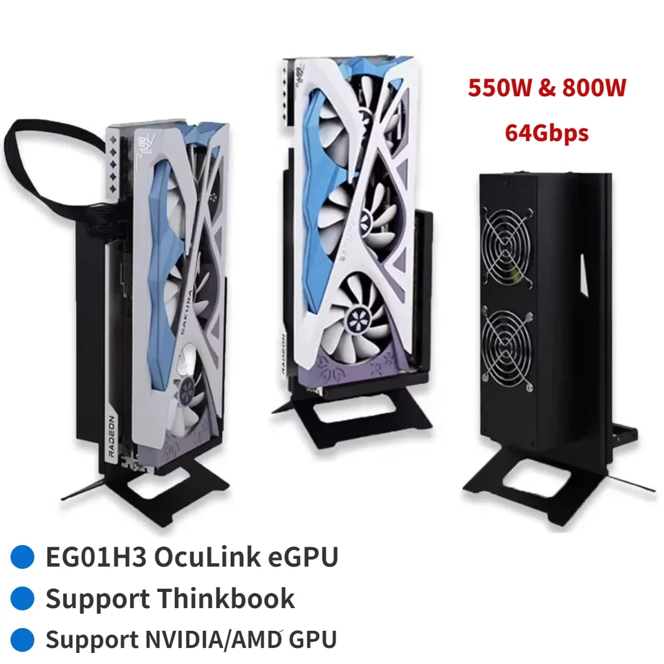 Oculink eGPUキット Mini PC OcuLink eGPU Hot Plug Graphics Card GPU Dock Gen4 64Gbps