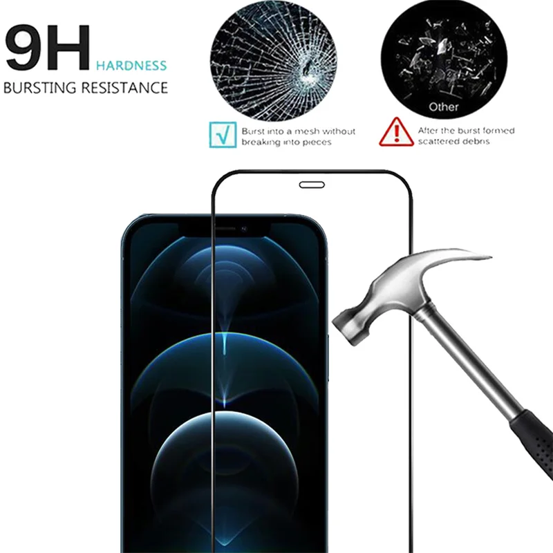 100D Protective Glass For iPhone 15 14 13 12 11 Pro Max Cristal Templado  iPhone14 ProMax Screen Protector iphon 15 14 Pro Tempered Glass Apple 14  Plus 13 Mini Front Film i Phone 14 Pro Max Camera Lens
