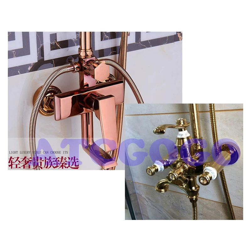 Rose Gold Shower Decorative Faucet Ugly Cover
