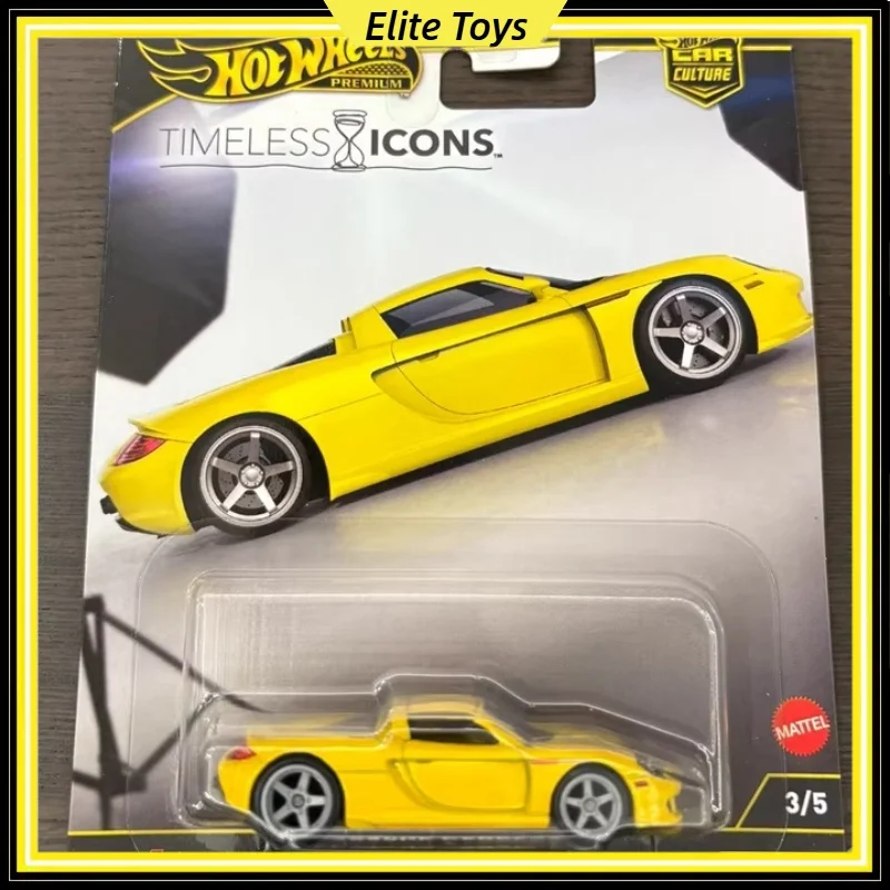 Authentic Hot Wheels Premium Porsche Carrera GT Timeless Icons Metal Collectible 1/64 Diecast Vehicle Toy