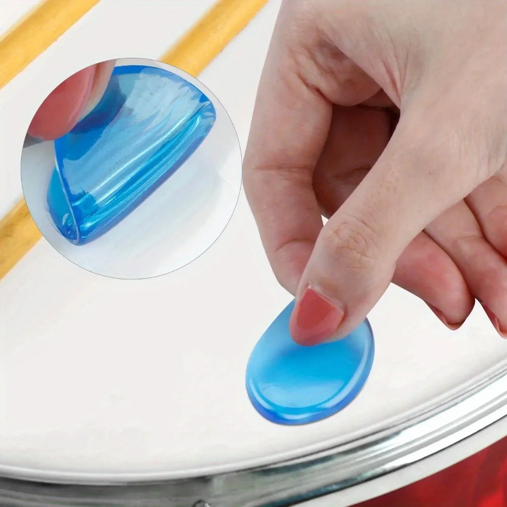Drum Dampeners 18PCS Drum Dampeners Moon Gels Silicone Gel Pads Soft Drum Dampeners for Drums Cymbals Tone Control