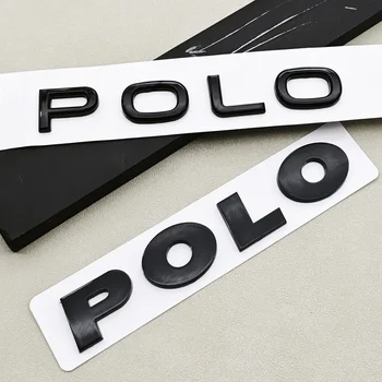 Emblems 3D ABS Logo Polo Letters Badge Car Rear Trunk Emblem Sticker for Volkswagen VW Polo 4 5 6R 6C 6N 9N MK4 MK5 MK6 GTI Acce 1