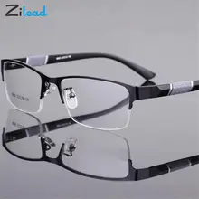 

Zilead Half-Frame Myopia Glassse Ultrlight Clear Lens Business Men Nearsighted Glasses Prescription Myopia Eyeglasses 0-1-1.5-6
