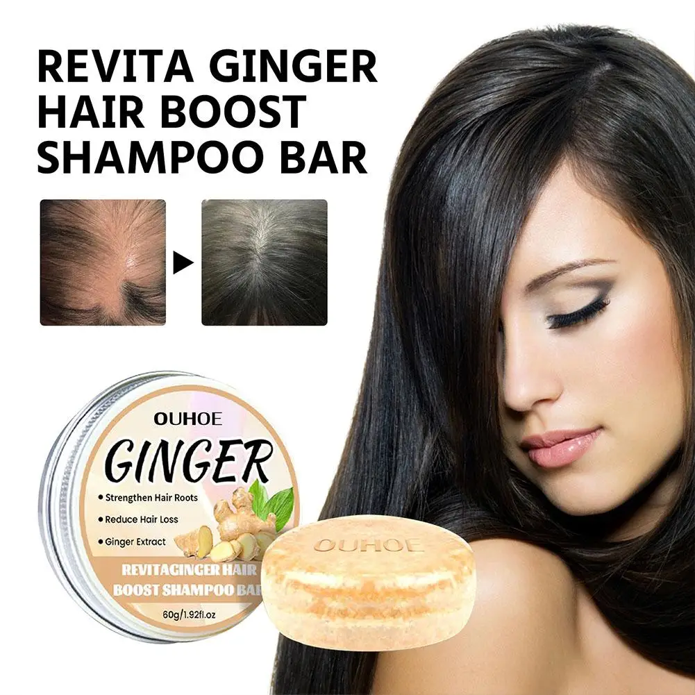 

1Pc Ginger Promote Growth Handmade Hair Shampoo Soap Shampoo Hair Processed Soap Hair Shampoos Hair Bar Care Plant Cold G0V2