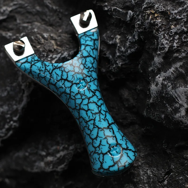 

New Portable Slingshot Alloy Resin Quick Press Catapult Outdoor Hunting Sports Rubber Band Steel Ball Fishing Darts Accessories