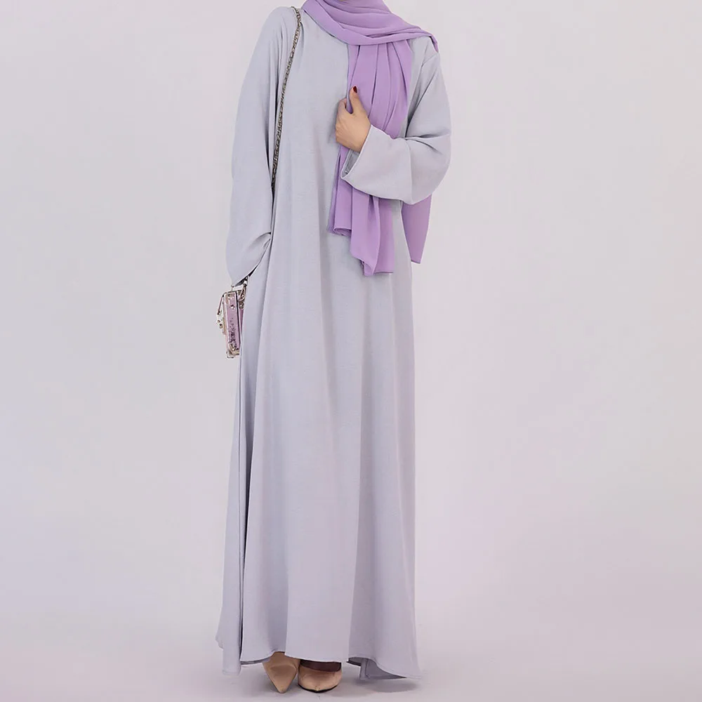 Dubai Turkey Abaya Muslim Women Dress Oversized Long Sleeve Plain Ladies Robe Islamic Arab Daily Kaftans Elegant Slim Clothing