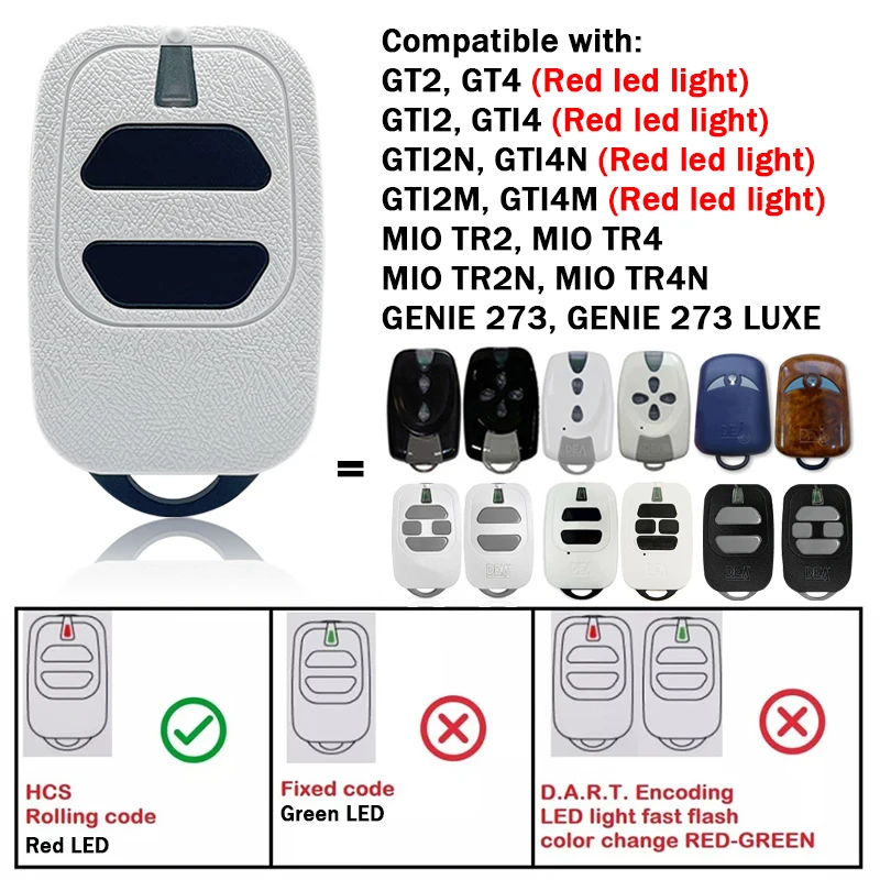 Enhanced Electric Garage Gate Remote Control - 433.92MHz Universal Transmitter
