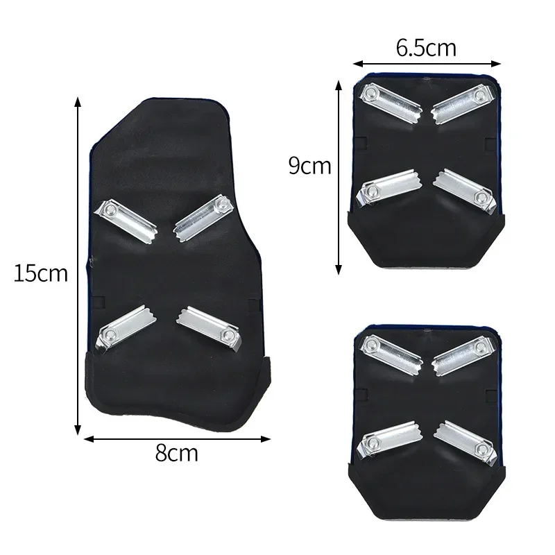 Car Accessories Car Pedals Pedal Cover Racing Pedals 3Pcs Universal Racing Manual Non-Slip Foot Pedal Pad Cover Aluminum Automatic Gear Brake Accelerator Car Interior Accessories