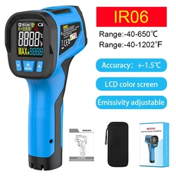 Advanced Digital Infrared Laser Temperature Meter with Hygrometer Sensor, -50 to 800 Degrees (IR06)