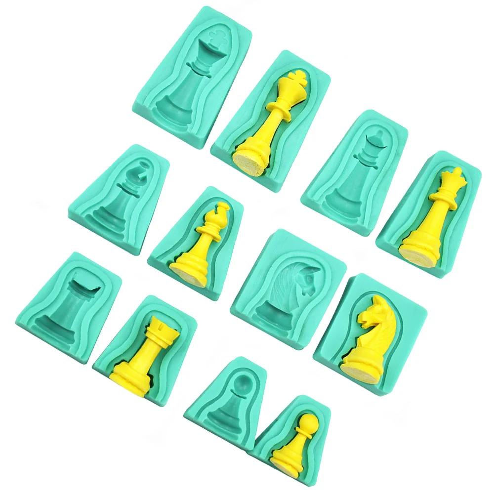 

Chess Mold Silicone Baking Mould Chocolate Candy Cake Molds for 3D Fondant