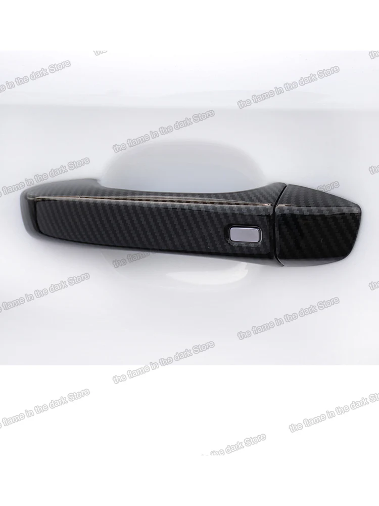 carbon fiber car door handle cover trims for mg zs hs 6 5 rx3 rx5 rx8 2018  2019 2020 2021 2022 2023 max plus accessories auto - AliExpress