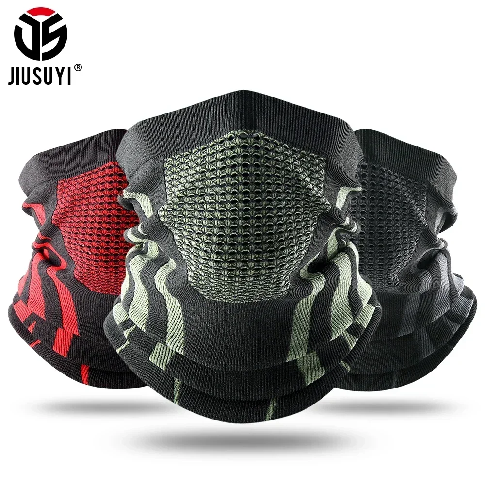 Neck Gaiter Winter Ring Tube Soft Bandana Mask Neck Gaiter Scarf Skiing Snowboard Windproof Half Face Cover Warmer Scarves Hood Women Men