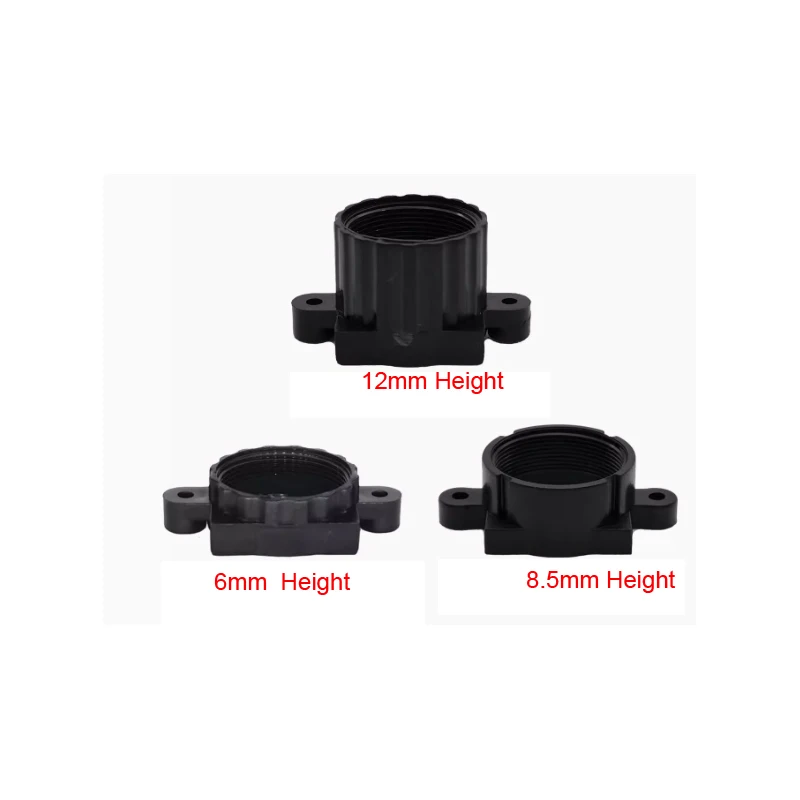 DIY M12 lens base 18mm mounting hole spacing 6mm 8.5mm 12mm high plastic Lens Holder PCB Board Module Lens Mount Connector lens holder