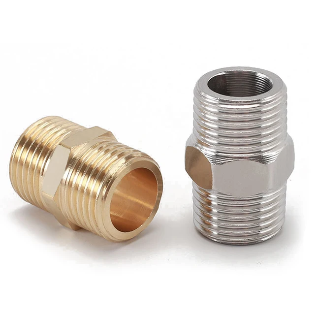 1/2 "3/4" 1 "Férfi Szál Gyorscsatlakozó 304 Rozsdamentes Acél Sárgaréz Réz Csatlakozás Javító Adapter Kiterjesztő Tömlőcsatlakozók Csatlakozó Ízülete - Image 6