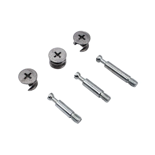 Tornillo Excéntrico 3 En 1 Kit Unión Muebles 40mm 100uds