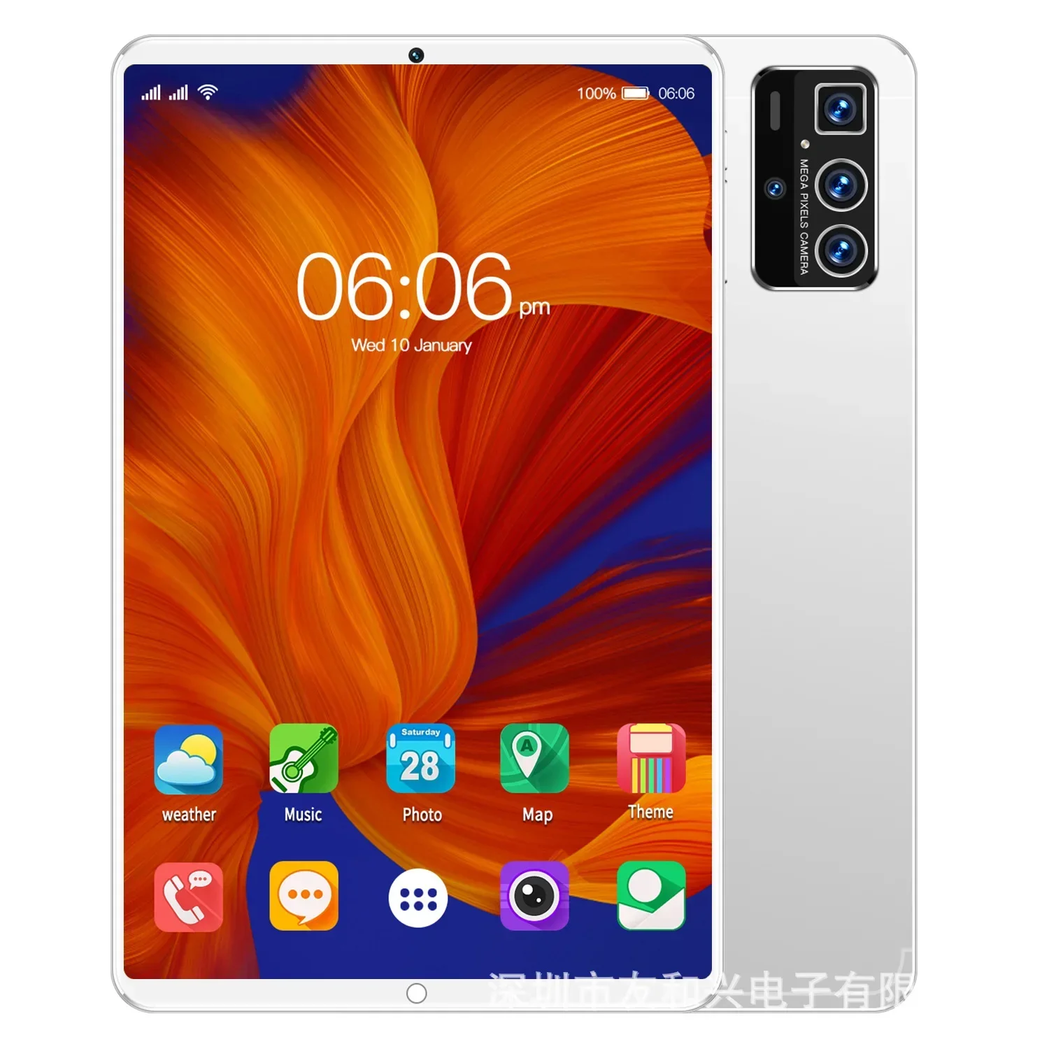 14pro-デュアルカメラ付きタブレット,7.1インチ,10.1x1280 p,2GB