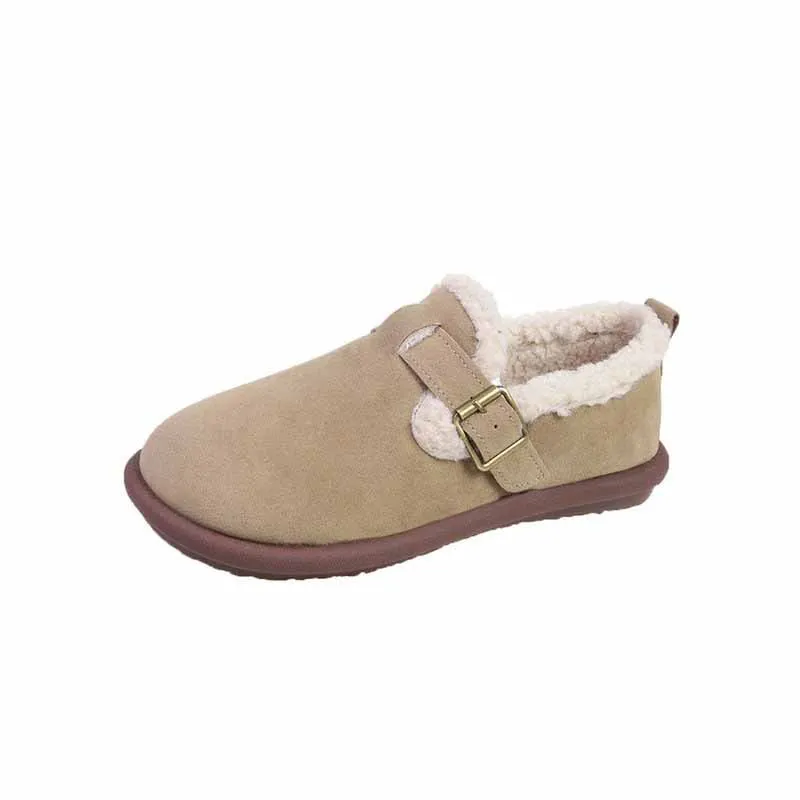 Comwarm Women's Cotton Shoes Fluffy Fuzzy Non-slips House Slides Faux Fur Plush Lined Warm Slippers For Women Indoor And Outdoor 5