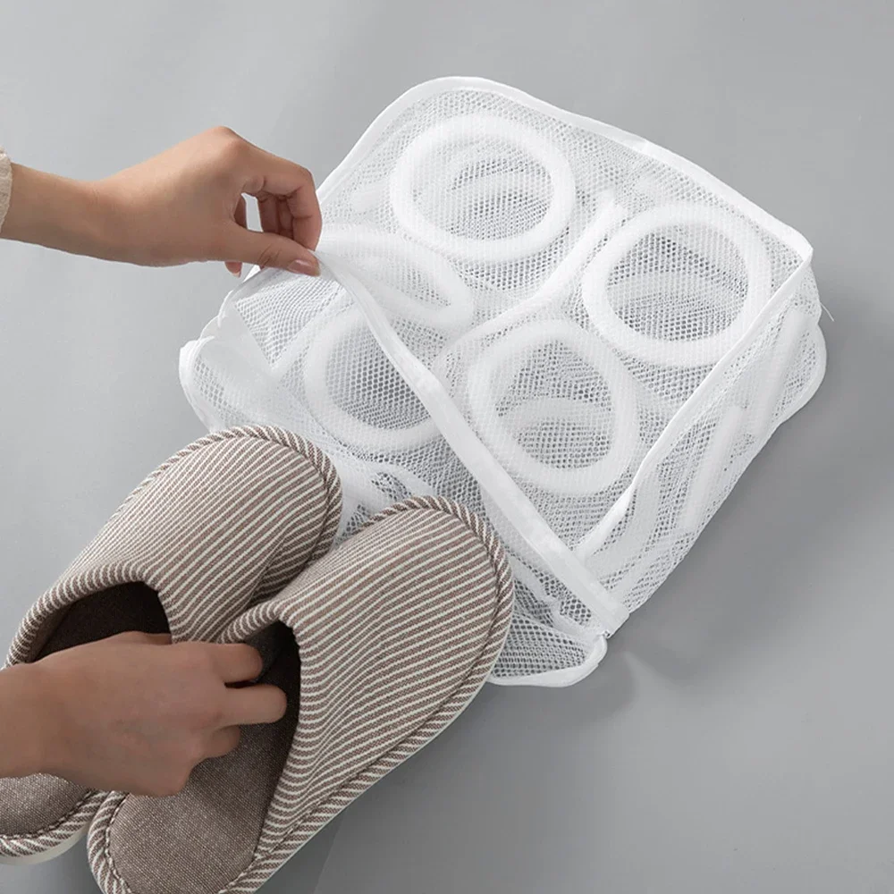 Washing Shoes Mesh Bag Washing Machine Special Laundry Shoe Protector Anti-deformation Drying Bag Travel Shoe Storage Bags