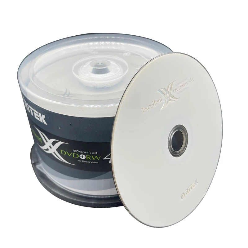 Ritek Excellent 1-4X DVD+RW Rewriteable Blank Disc 12CM 120Min/4.7GB Disk For Data And Video 1PCS/2PCS/5PCS
