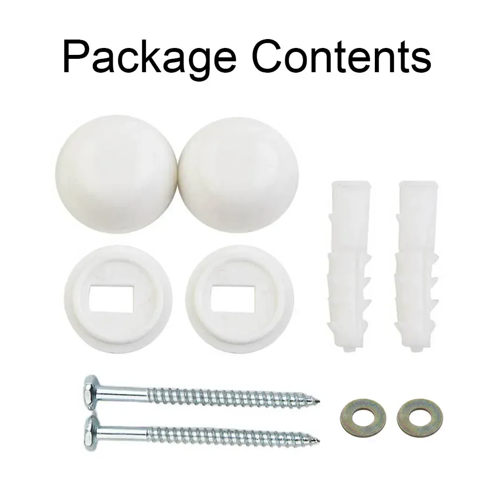 Toilet Bidet Anchor Bolts Set Toilet Floor Fixing Repair Fitting Plastic Cover Accessories Stainless Steel Screws